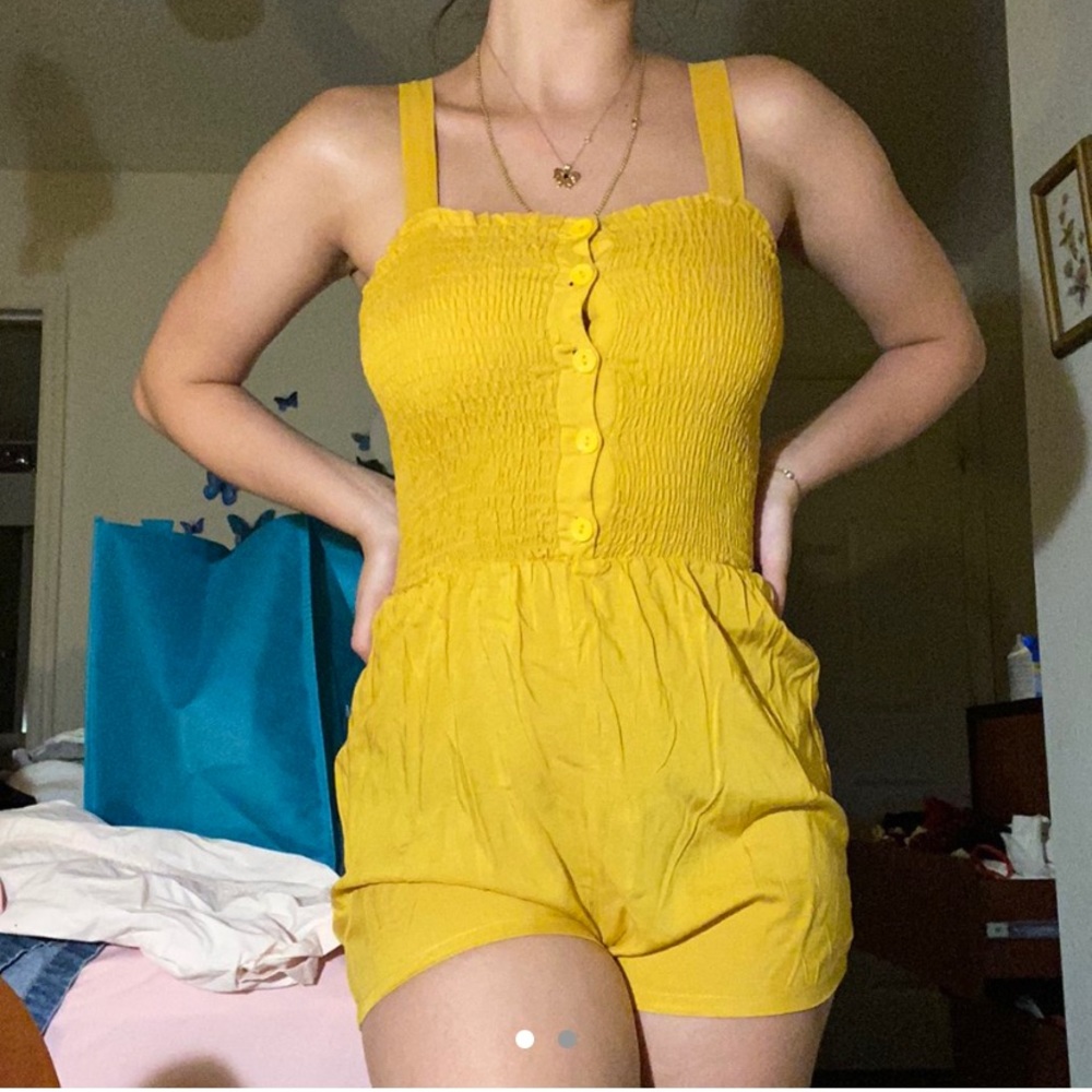 cute yellow romper